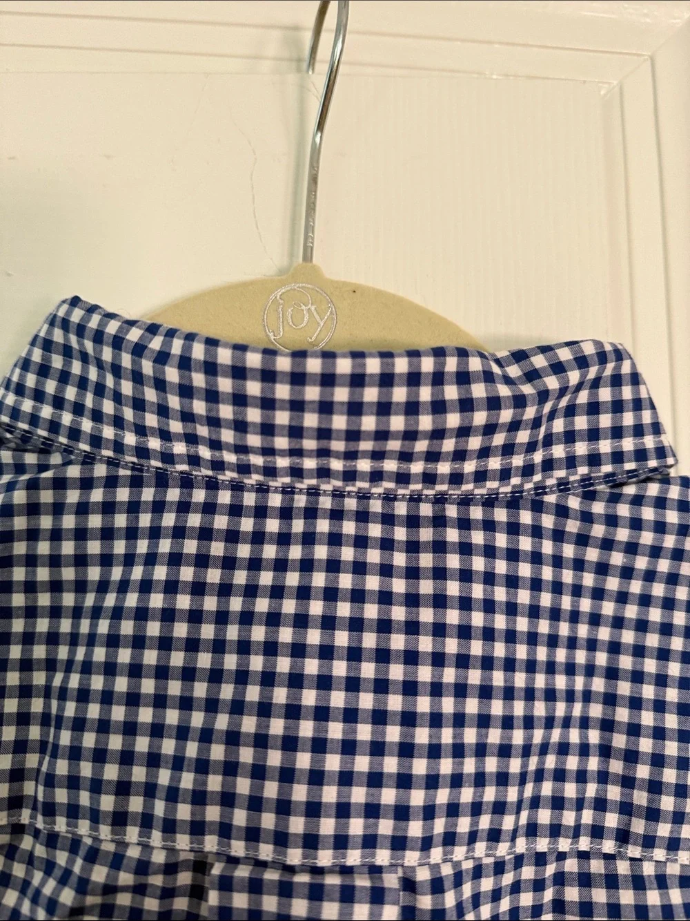 Boy’s Ralph Lauren Navy and White Gingham Button-Down Shirt
